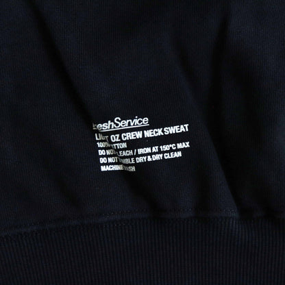 LIGHT OZ CREW NECK SWEAT #NAVY [FSC243-70160B]