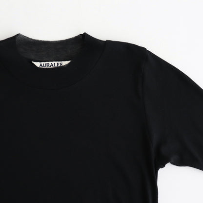 SUPER HIGH GAUGE SHEER RIB L/S TEE #BLACK [A00T01HF]