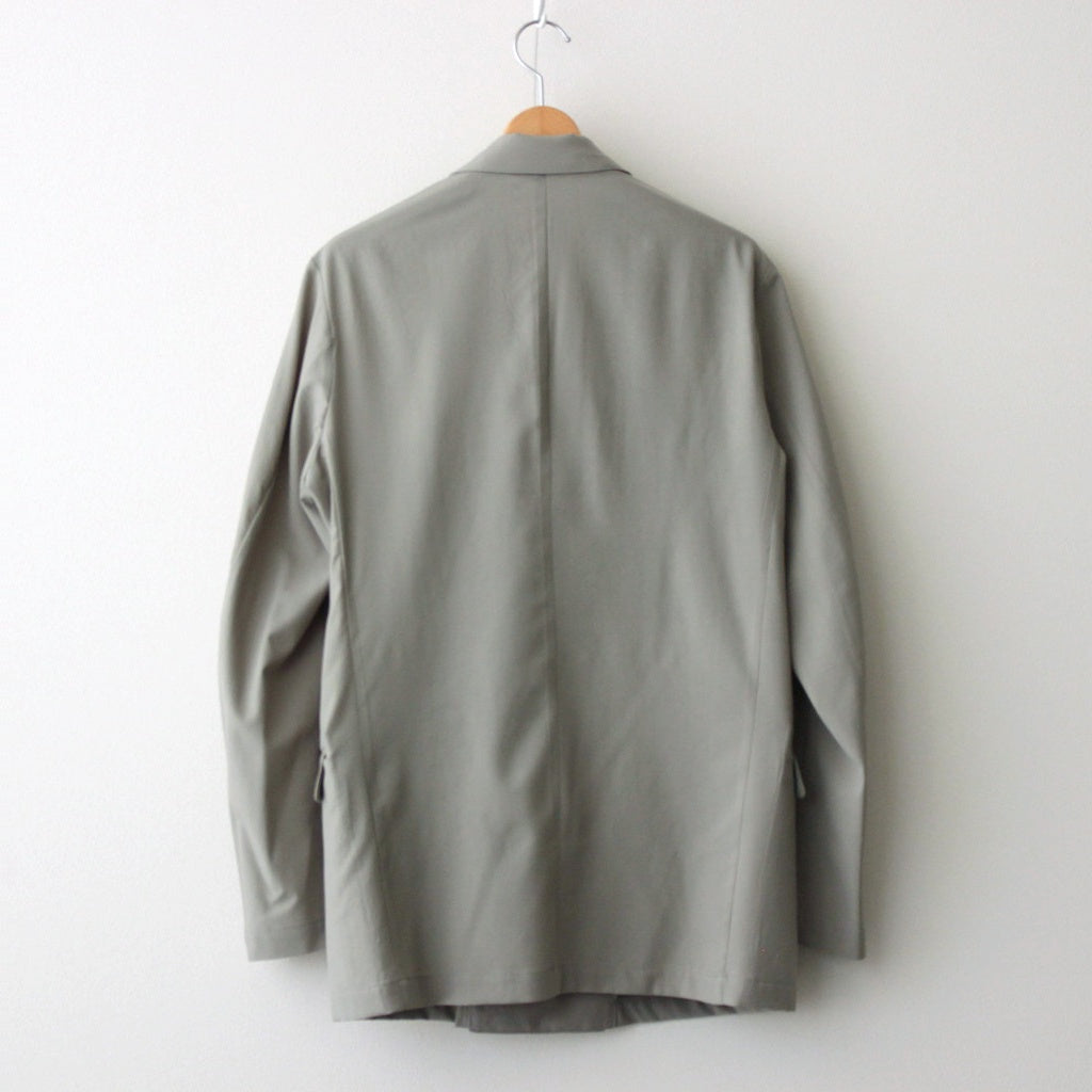 WOOL TROPICAL DOUBLE BREASTED JACKET #GRAYISH KAHKI [YK25SS0897J]