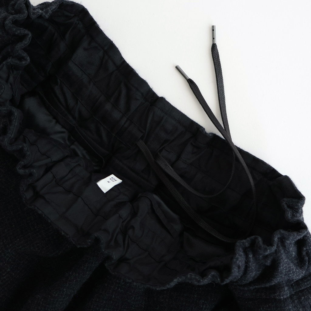 FTHRPT - ウール・千鳥 3タックパンツ #79 Navy × Grey [SN_FR1404PF]