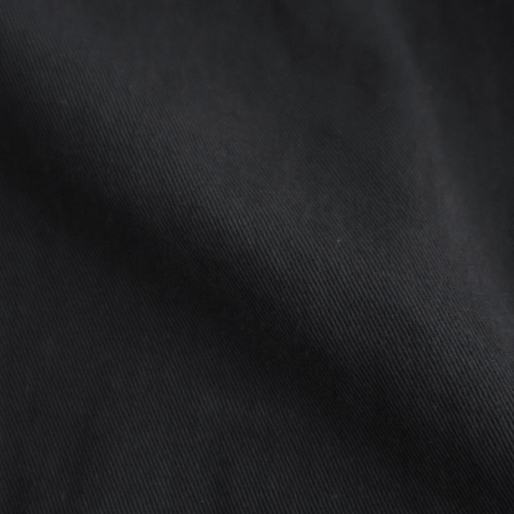 GARMENT-DYED TEXTURED CHINO COAT #BLACK [A26SC01MC]