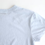 FRESCA SINGLE JERSEY TIGHT FIT T-SHIRT #SAX [KKAGGM0402]