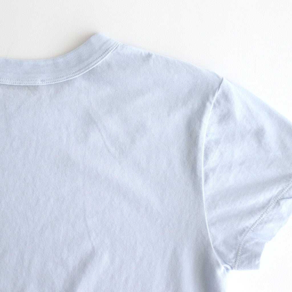 FRESCA SINGLE JERSEY TIGHT FIT T-SHIRT #SAX [KKAGGM0402]