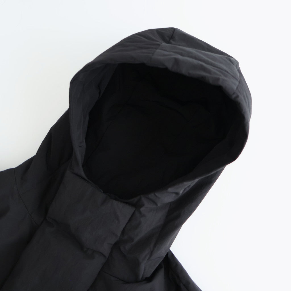 OVERSIZED PADDED HOODY COAT #BLACK [ST.1214]