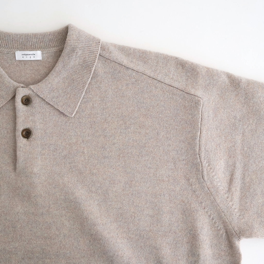 M-G Knit Polo #BEIGE [2503-008]