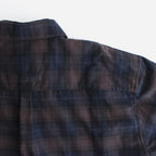 OVERSIZED LAYERED FLANNEL SHIRT #DARK NAVY CHECK [ST.463]