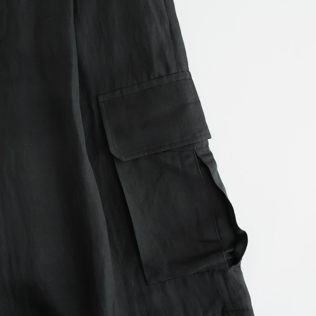 VIS/LI BRIGHT TWILL CARGO SHORT TROUSERS #BLACK [ST.1458]