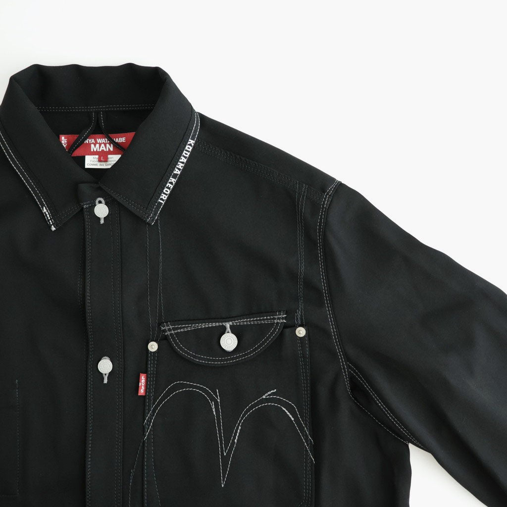 Levi's ウールクロス シャツジャケット #BLACK [WR-J203-051]