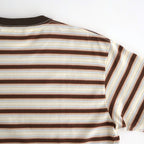 GRADIENT STRIPE JERSEY TEE #FADE BROWN STRIPE [A26ST02GJ]