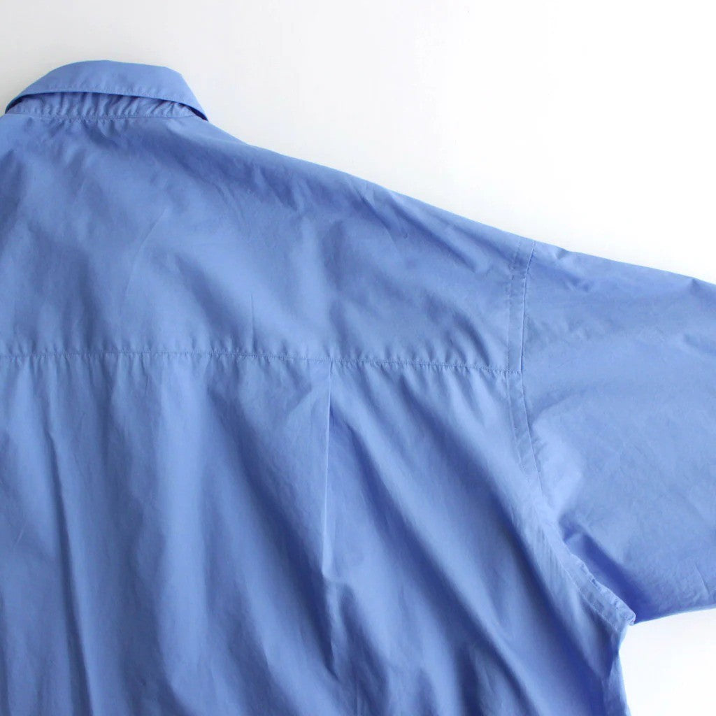 Broad S/S Oversized Regular Collar Shirt #BLUE [GM261-50003B]