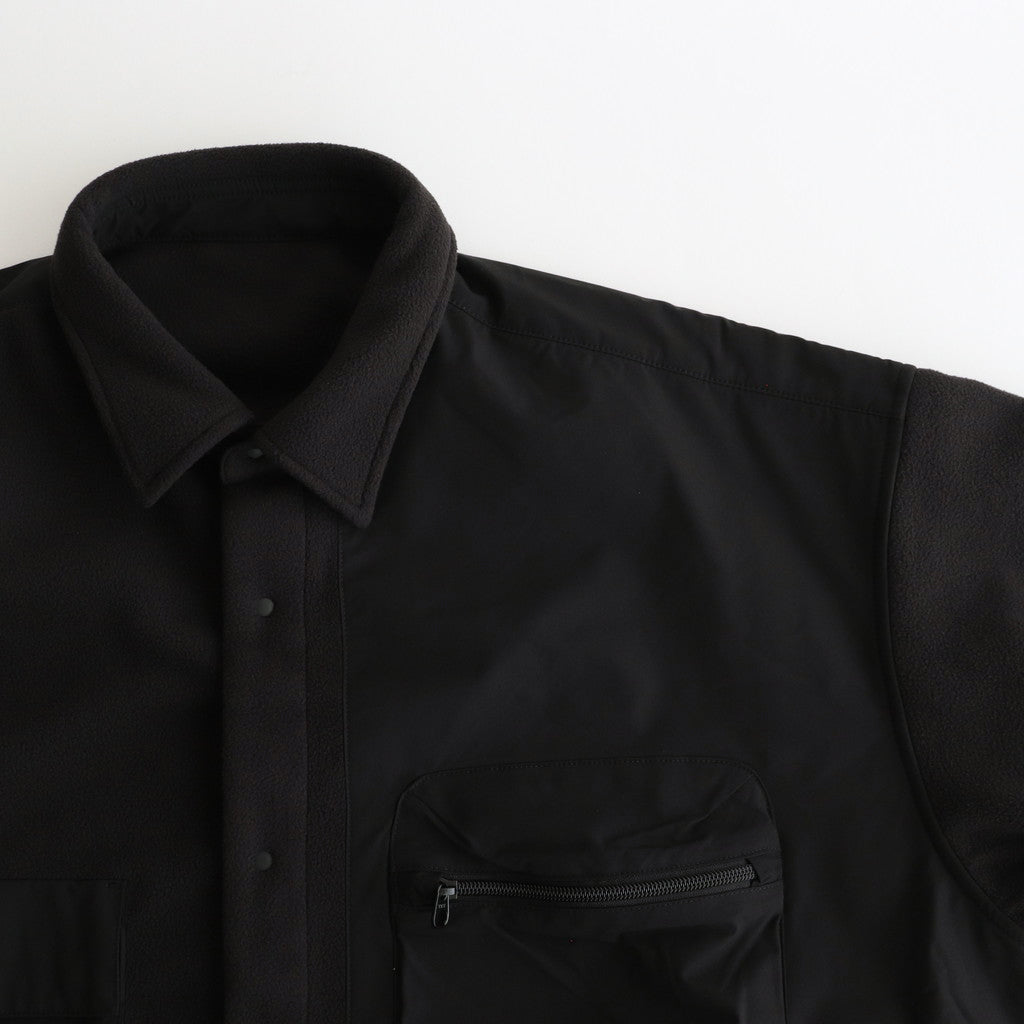 SYNTHETIC FLEECE SHIRT #BLACK [FSC243-30094]