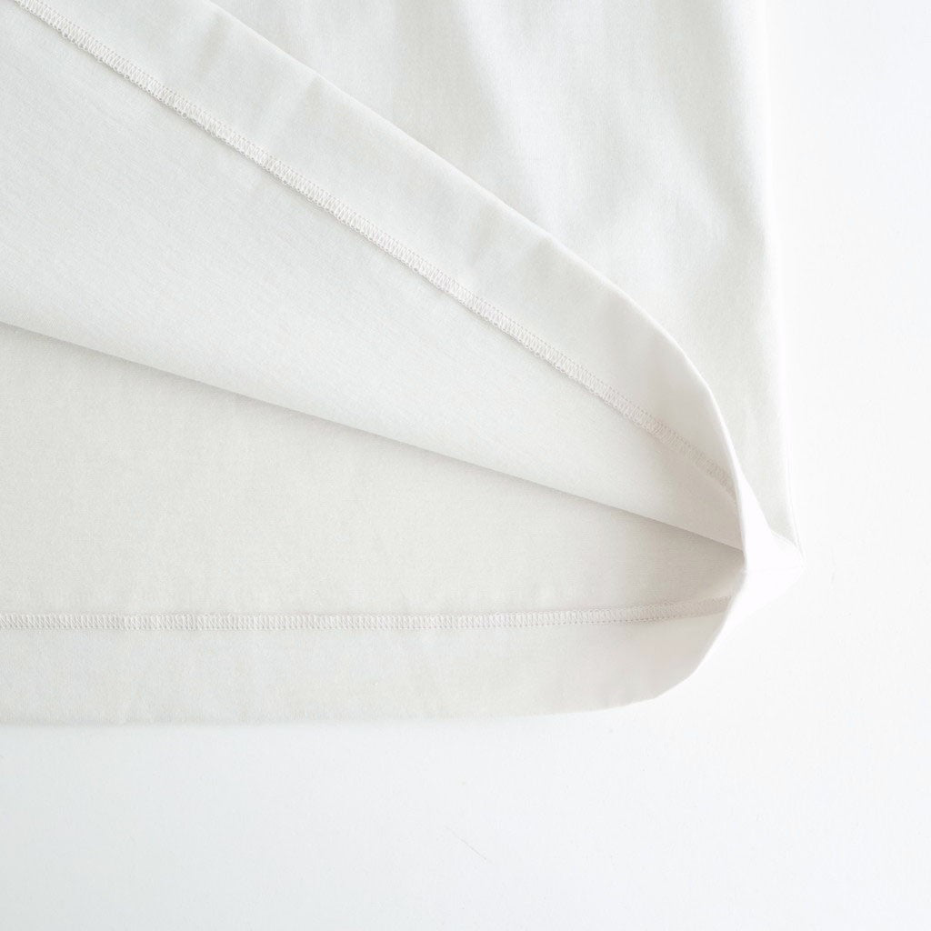 SUVIN 60/2 OVERSIZED T-SHIRT #WARM WHITE [KKAGLM0015]