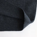 LIGHT CASHMERE KNIT V-NECK P/O #CHARCOAL [A25AV06CJ]