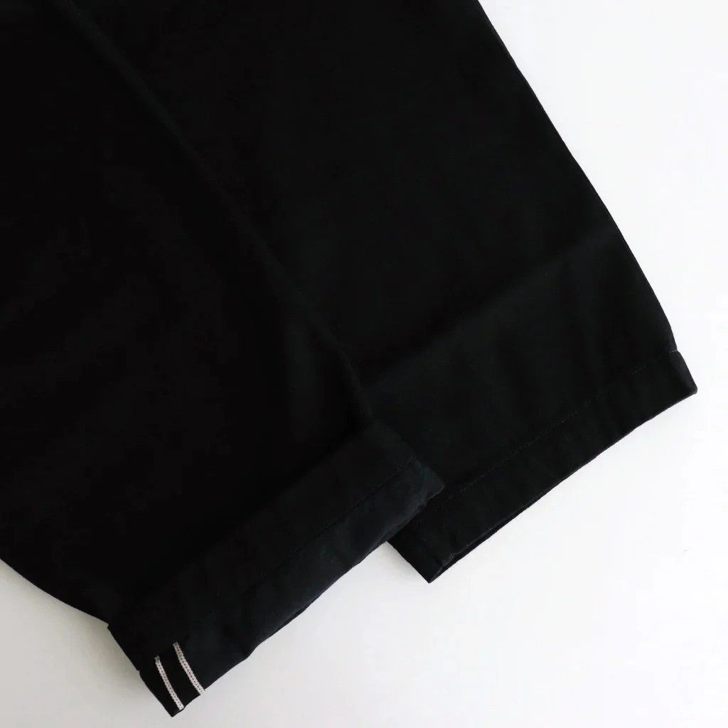 Selvage Denim Belted Pants #BLACK_WASHED [GU261-40064RB]