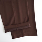 Tuck Wide Trousers #CHO [12610714]