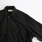 Garment Dyed Typewriter Fatigue Shirt #BLACK [GM251-50091B]