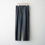 SUPER LIGHT WOOL TWO-TUCK SLACKS #TOP CHARCOAL [A26AP05OS]