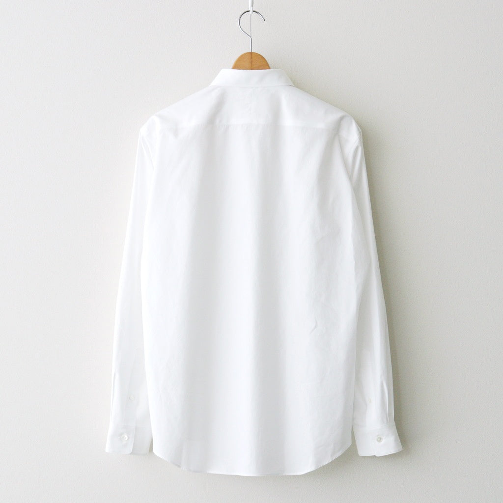 WASHED FINX TWILL SLIM SHIRT #WHITE [A26AS03TN]