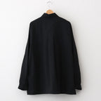 Seersucker Pullover Shirt #BLACK [GU251-50063]