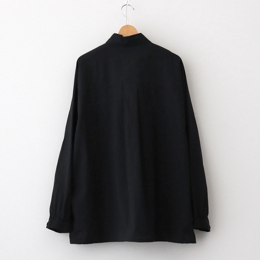 Seersucker Pullover Shirt #BLACK [GU251-50063]