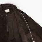 Suede Zip Blouson #D/BRN [12620204]