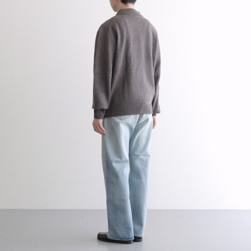 Scape Polo Wool Cardigan #Mole [AOEFKN011]