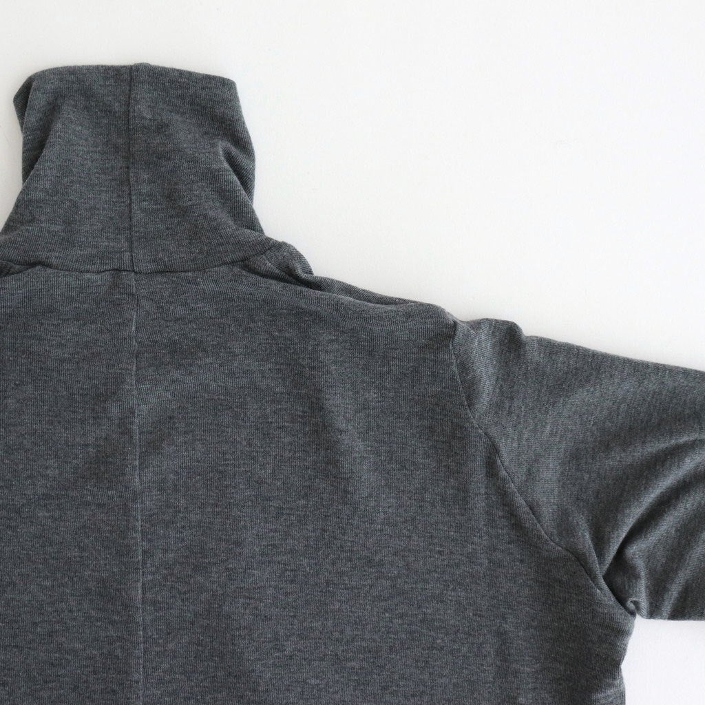 NTSNT - シルキーテンセル・ベアフライス タートルネックカットソー #90 Grey mix [SN_NC0202TN]