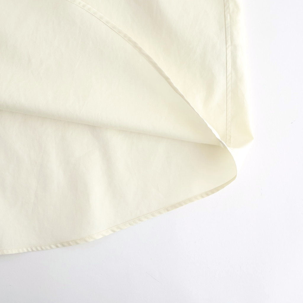 WASHED FINX TWILL BIG HALF SLEEVED SHIRT #VANILLA [A26SS03TN]
