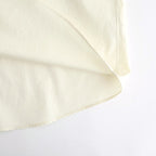 WASHED FINX TWILL BIG HALF SLEEVED SHIRT #VANILLA [A26SS03TN]