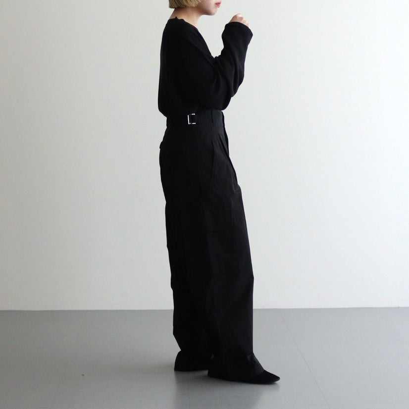 ORGANIC COTTON WEATHER M-47 CARGO PANTS #BLACK [PRAGGM0114]