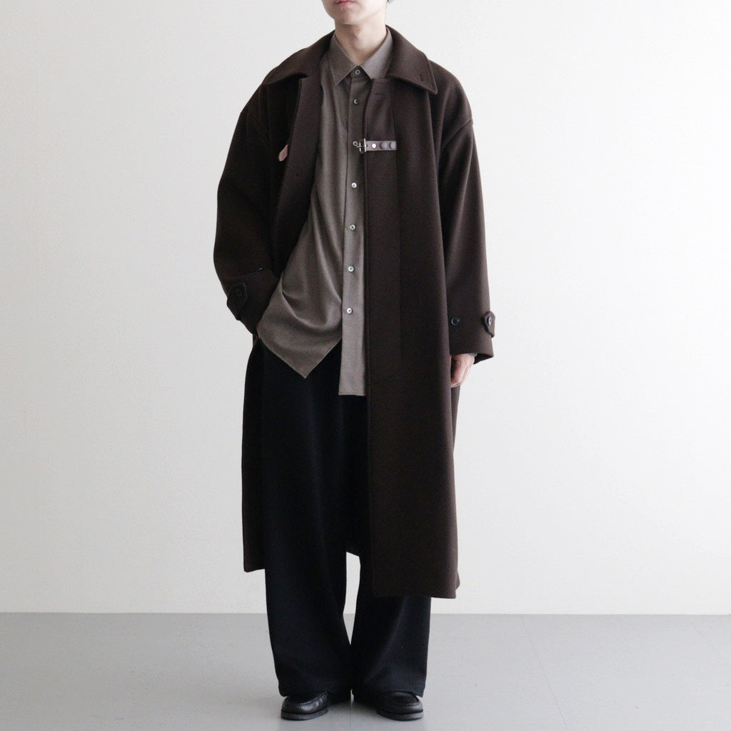 Melton Big Balmaccan Coat #BROWN [YK25FW01033C]