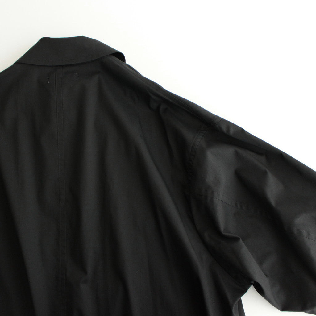 Solotex Twill Oversized Coat #BLACK [GU243-10328B]