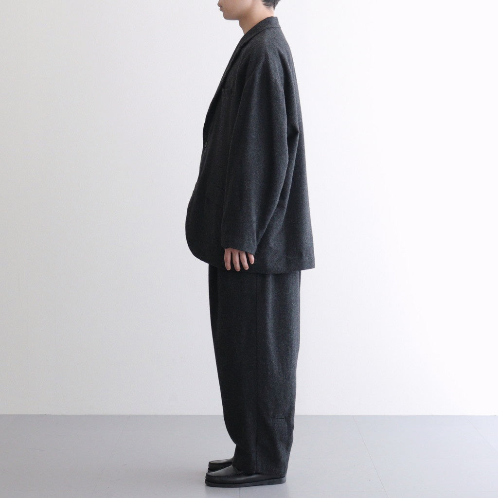 縮絨ウール2WAYカラーJK #CHARCOAL GRAY [D225-J332]