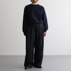 Silicon Poplin Two Tuck Easy Pants #BLACK [GM251-40148]