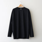 SUVIN 60/2 OVERSIZED LONG SLEEVE T-SHIRT #BLACK [KKAGLM0018]