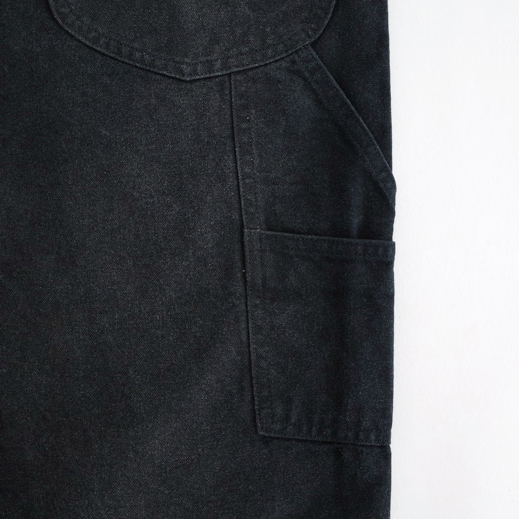 PRODUCT DYED ORGANIC COTTON DUCK PAINTER PANTS #FADED BLACK [A25AP03CD]