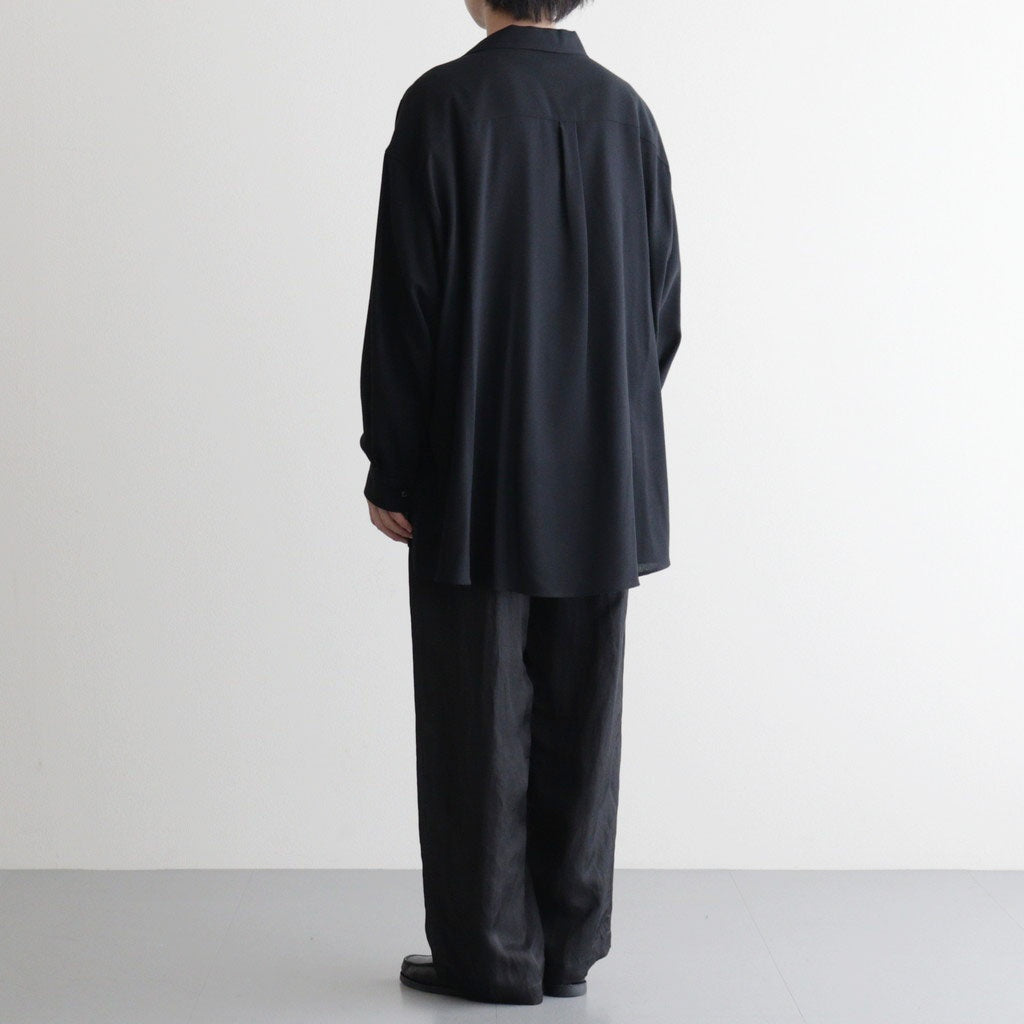 Viscose Viyella L/S Sleeping Shirt #BLACK [GM261-50456]