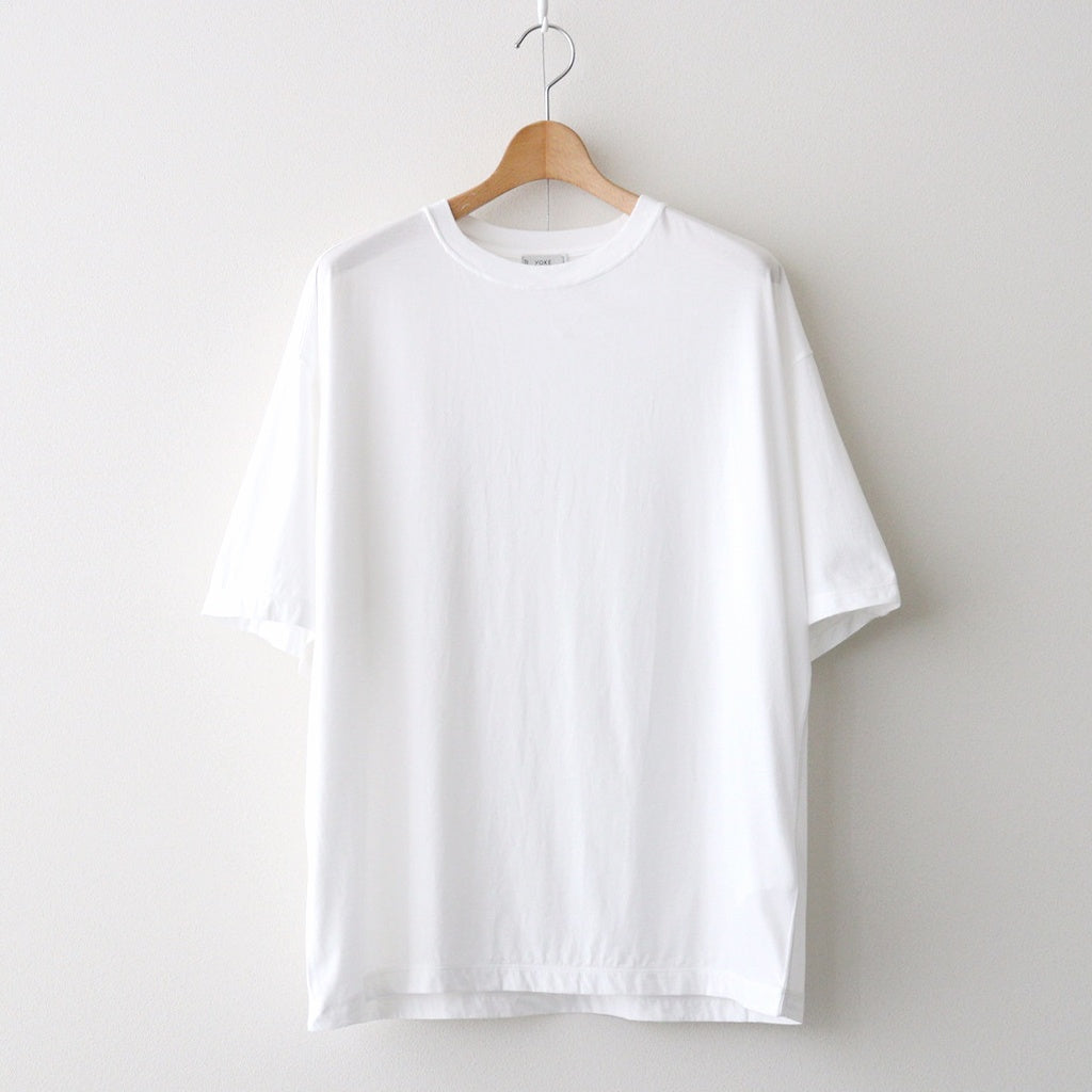 46G Suvin Cotton YOKE T-shirt #WHITE [YK26SS01226CS]