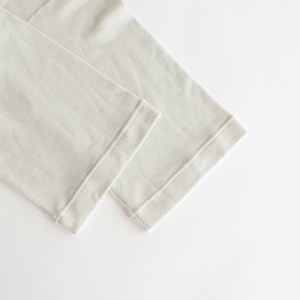 FSSOT | 製品染 30/-スパンポリエステルワッフル クルーネックオーバーサイズプルオーバー #ASH WHITE [GE_FR1203TF]