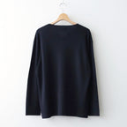 KEY-NECK PULLOVER #BLACK [N0030]