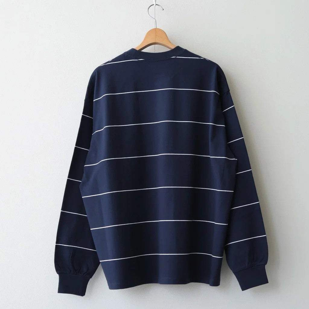 PIN BORDER L/S TEE #NAVY×WHITE [FSC263-70089]
