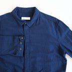 松阪木綿のポケットシャツ #NAVY