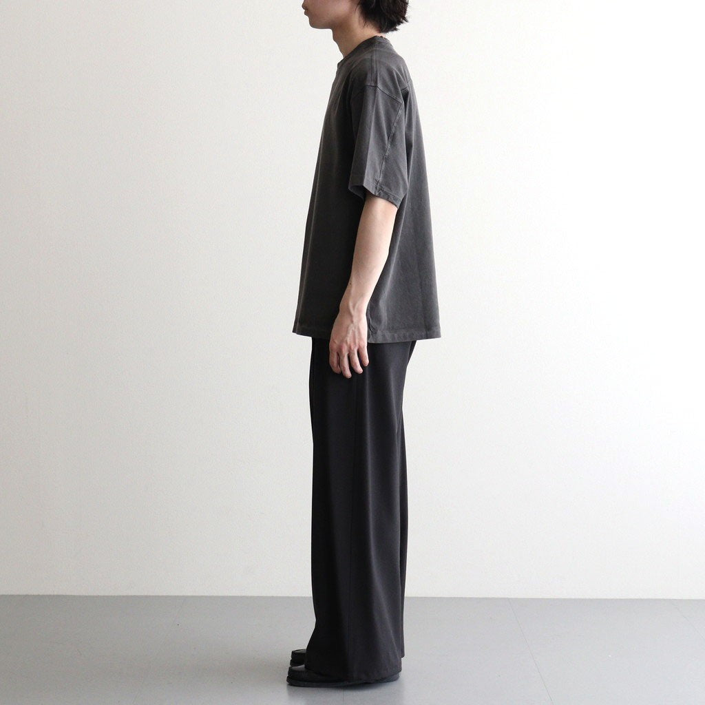 Wool Washer Tropical 2pleated Easy Trousers #CARBON [YK26SS01173P]