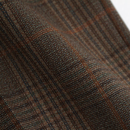 BLUEFACED WOOL CHECK DOUBLE-BREASTED JACKET #BROWN CHECK [A24AJ03CB]