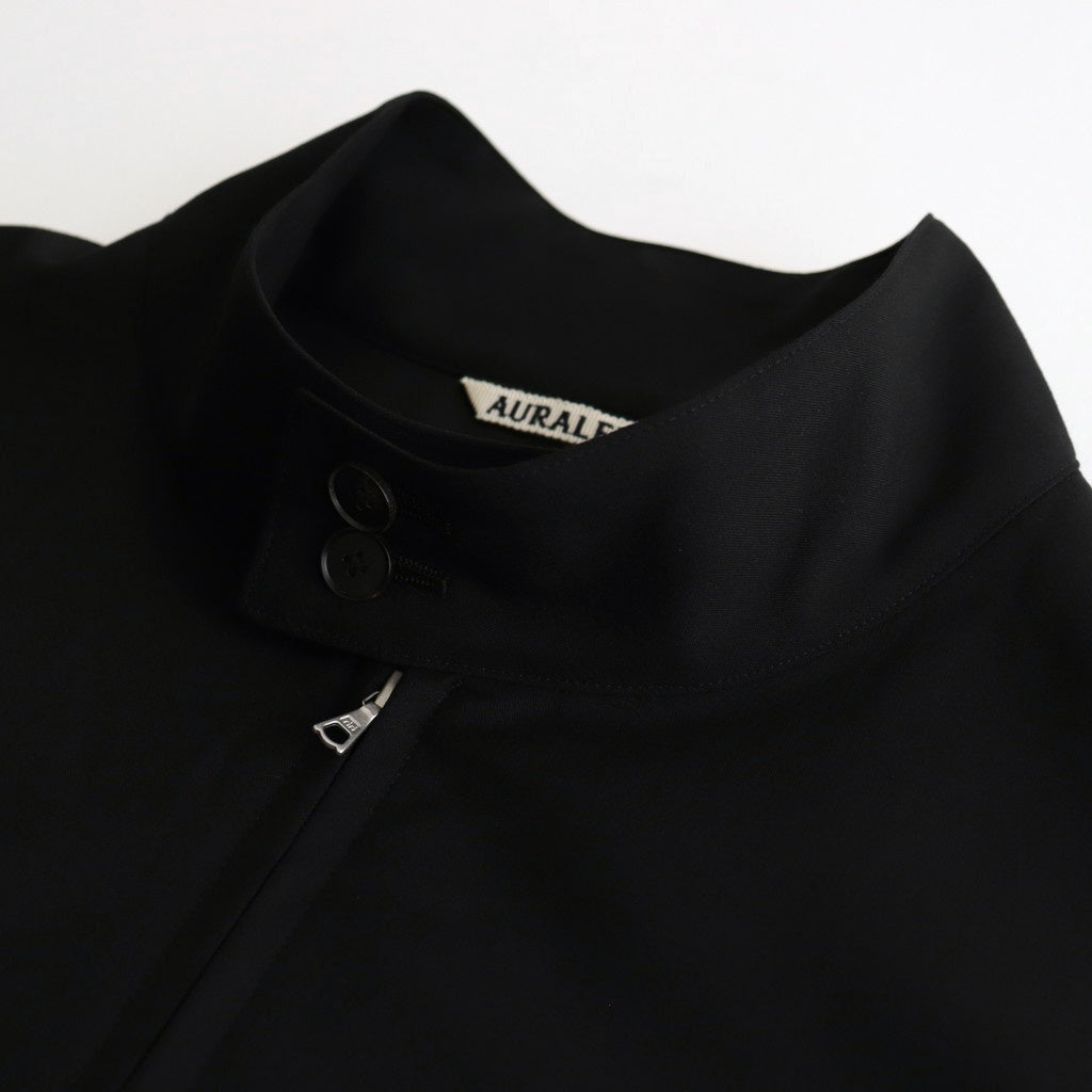 SUPER FINE TROPICAL WOOL ZIP BLOUSON #BLACK [A25SB01MT]