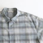 SUPER LIGHT WOOL CHECK SHIRT #BLUE GREEN CHECK [A25SS01LC]