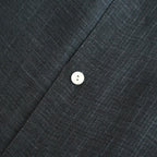 Rayon & Linen Sheer Shirt - Vintage Fabric #Black [OFH010SH32]