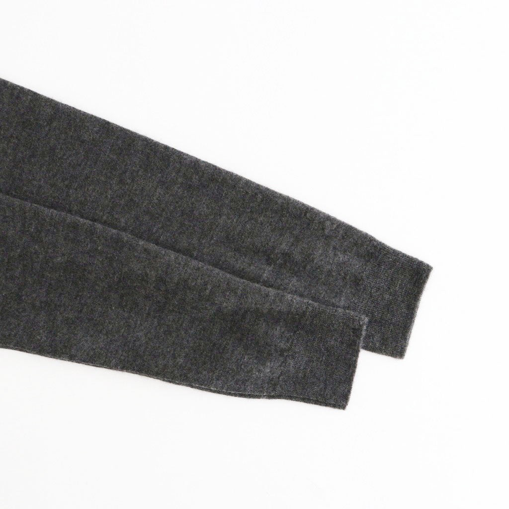 HIGH GAUGE SOFT CASHMERE KNIT SHIRT CARDIGAN #CHARCOAL [A26AC03SM]
