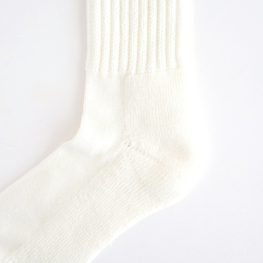 LOOSE PILE CREW SOCKS #WHITE [R1334-AW25]
