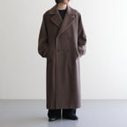 SUPER FINE WOOL MOSSER CHESTERFIELD COAT #TOP BROWN [A25AC05WM]